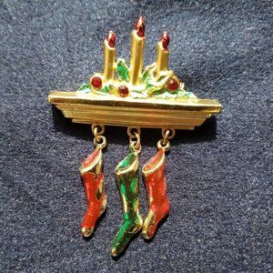 Holiday Jewelry - Night Before Christmas Brooch